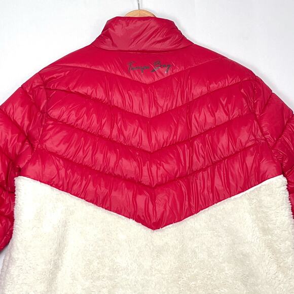 NFL Tampa Bay Buccaneers Puffer Jacket Women Sz XXL Red White Quilted Full Zip - Picture 7 of 9